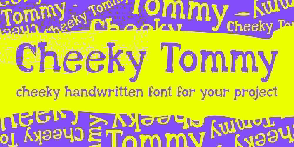 Cheeky Tommy font