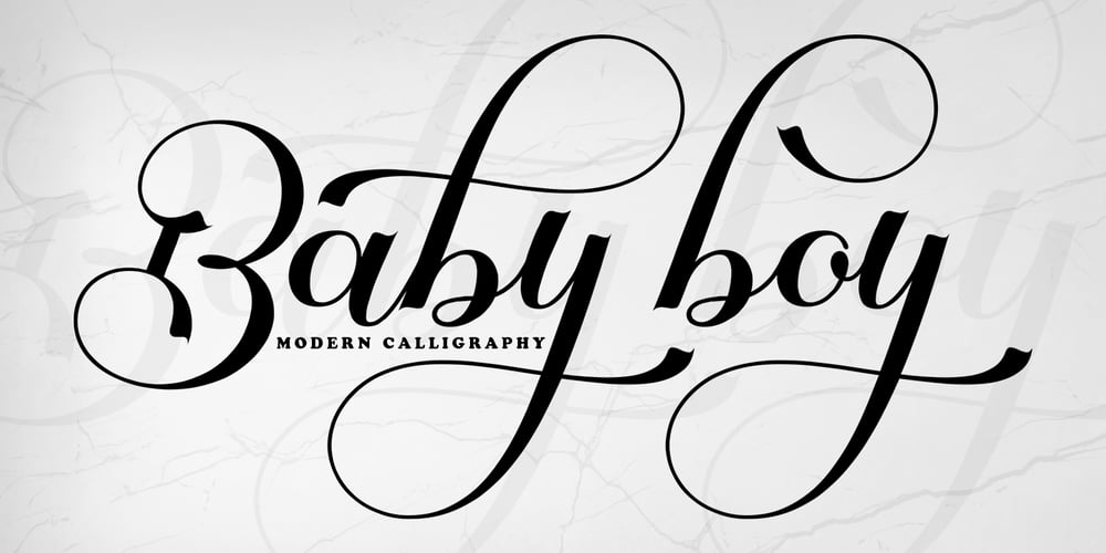 Baby Boy font