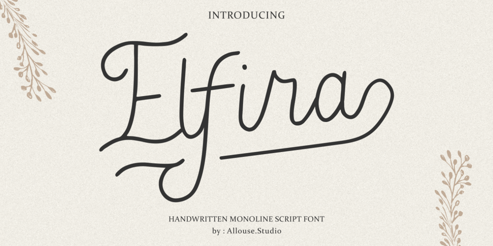 Elfira font