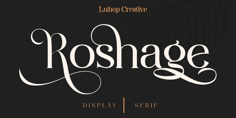 Roshage font