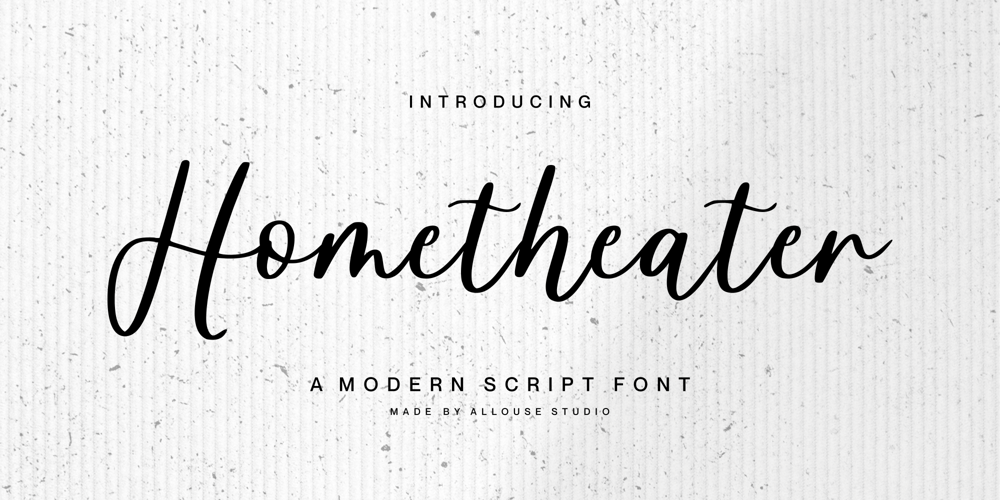 Hometheater font