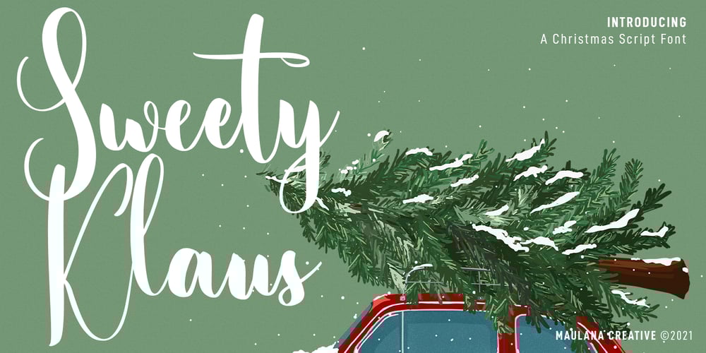 Sweety Klaus Script Font font