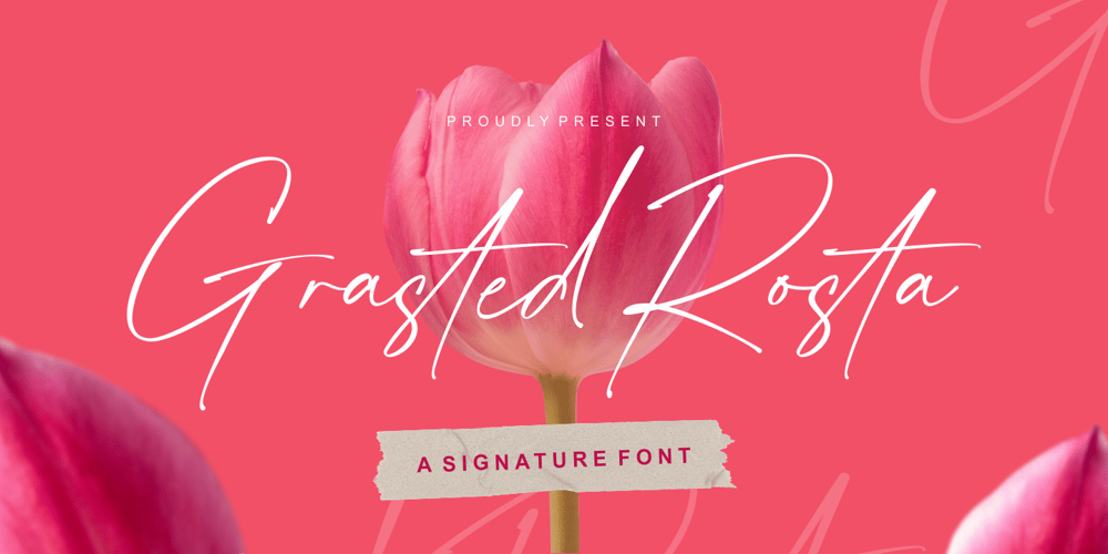 Grasted Rosta font