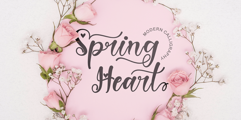 Spring Heart font