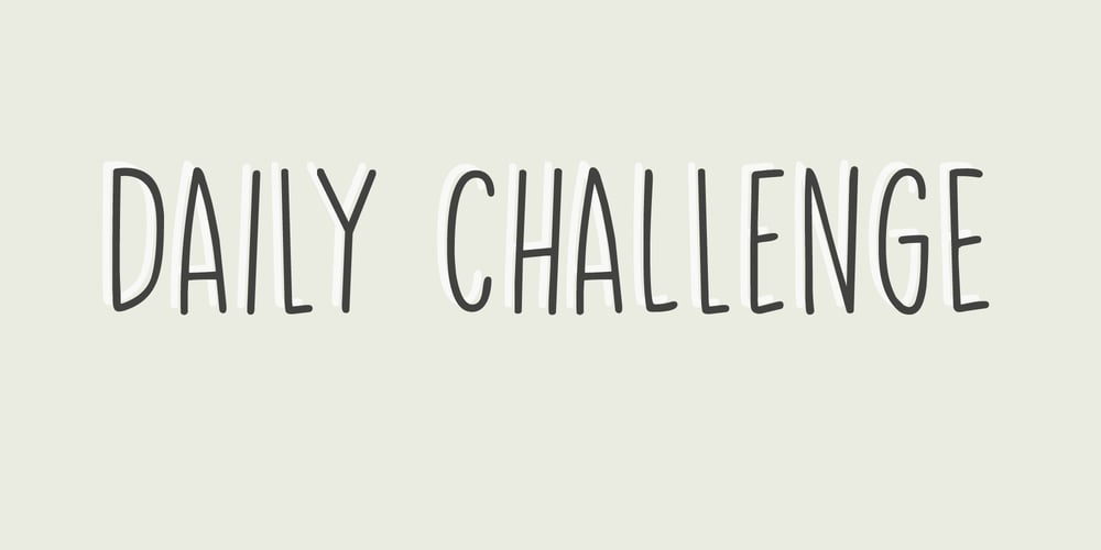 Daily Challenge font