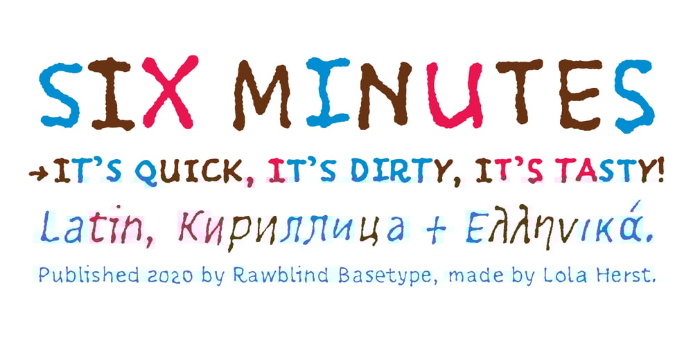 Six Minutes font