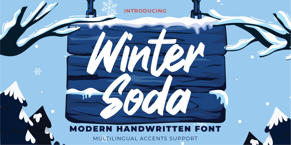 Winter Soda font
