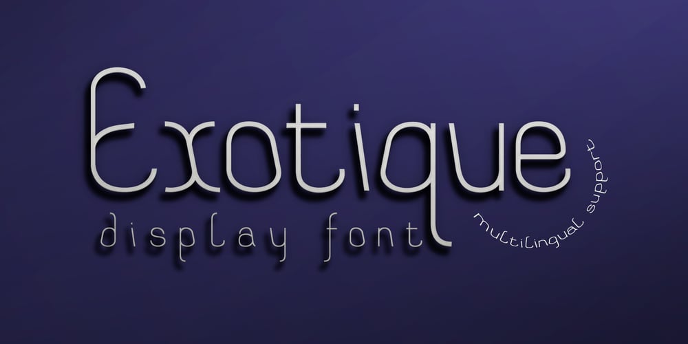 Exotique font