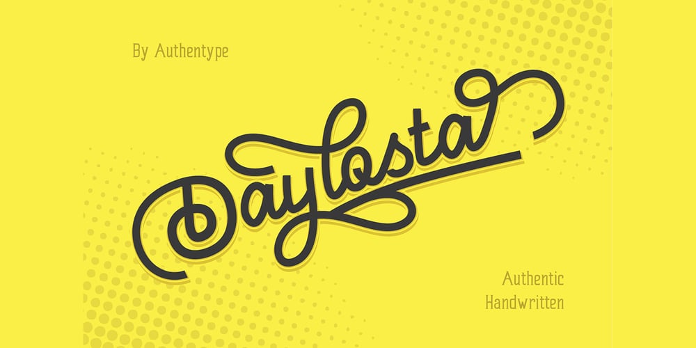 Daylosta font