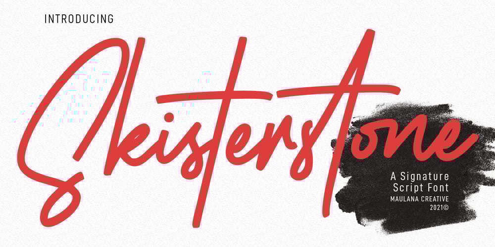 Skisterstone font