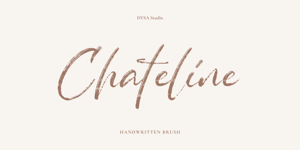 Chateline font
