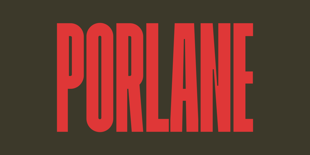Porlane font