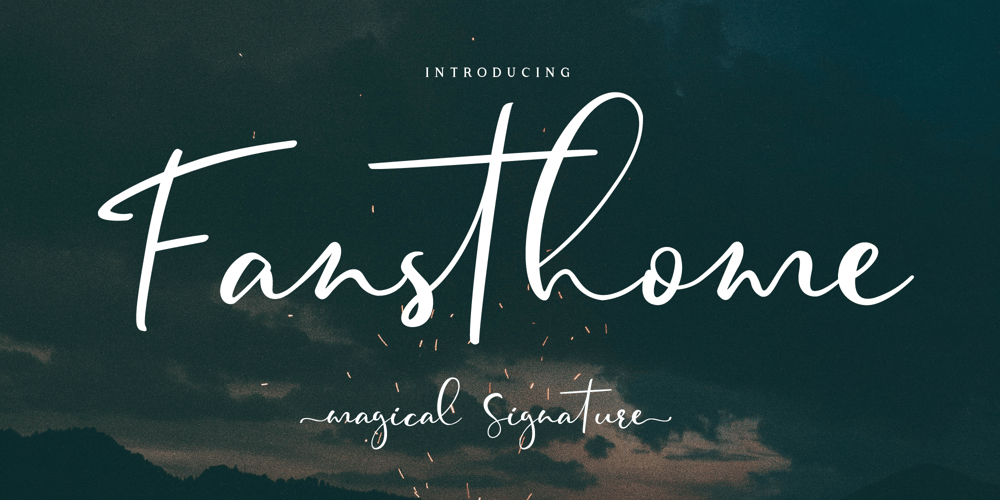 Fansthome font