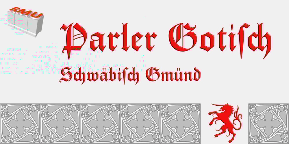 Parler Gotisch font