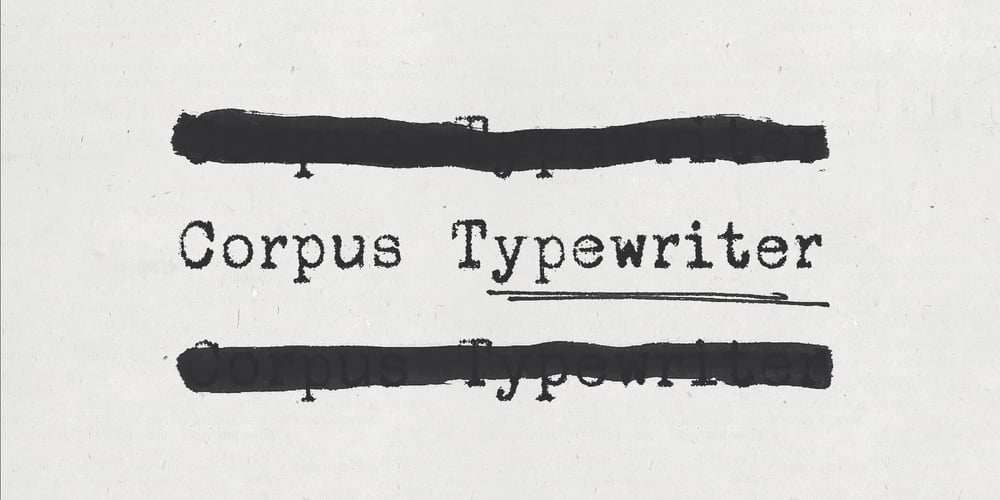 Corpus Typewriter font