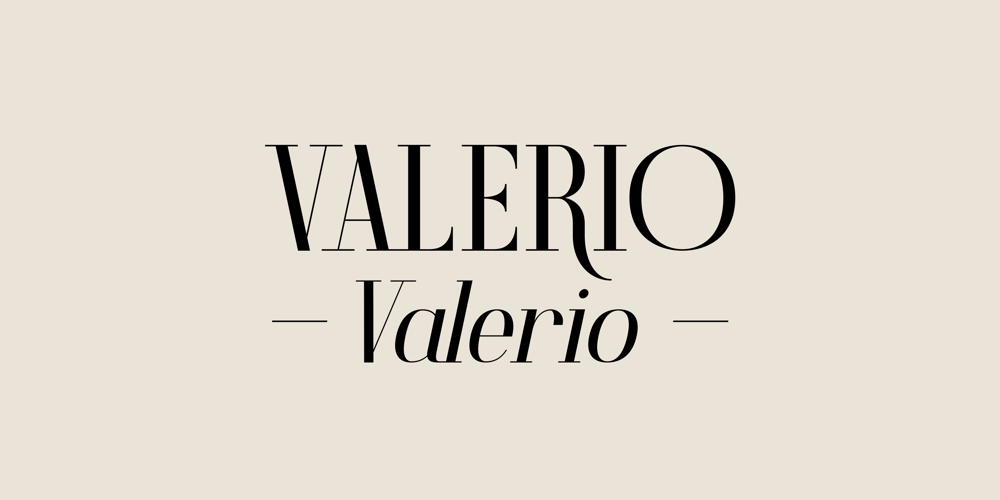 Valerio font