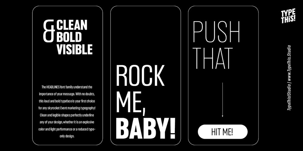 Headlines Core Edition font