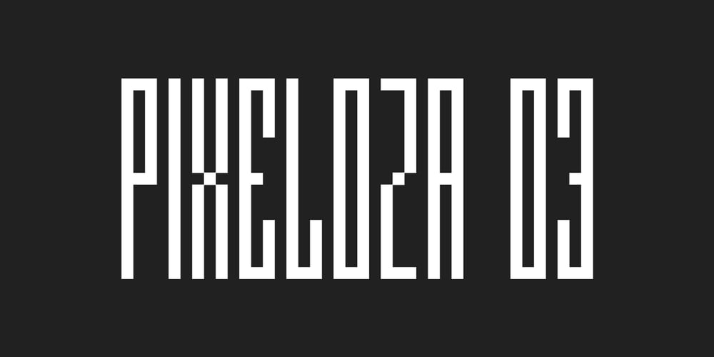 Pixeloza 03 font