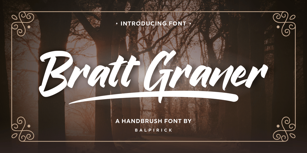 Bratt Graner font