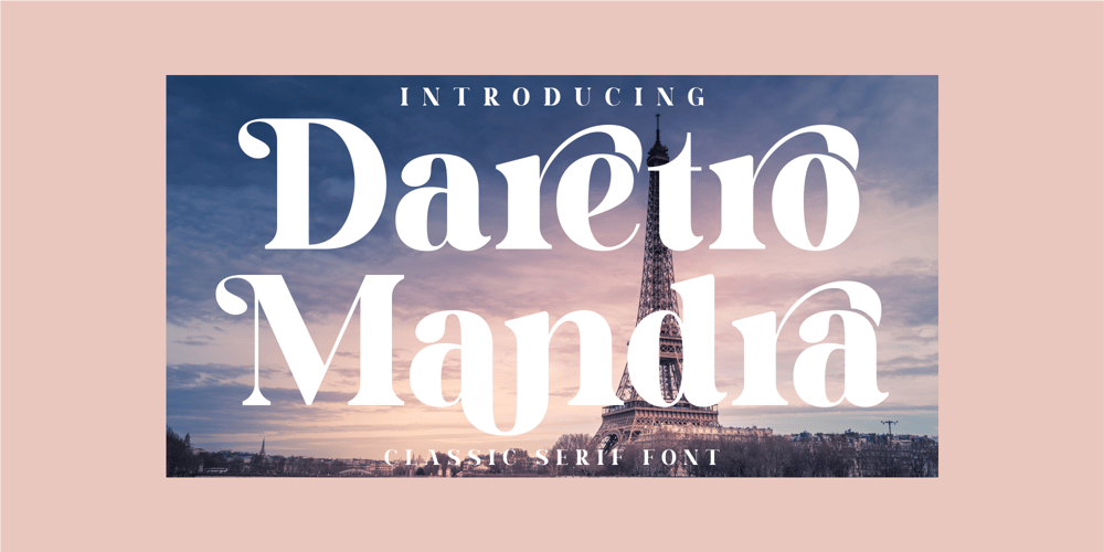 Daretro Mandra font