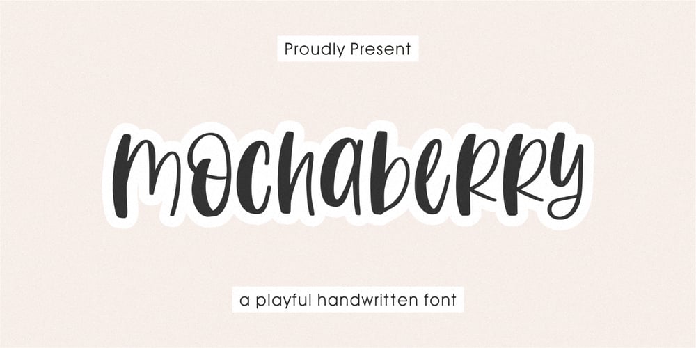 Mochaberry font