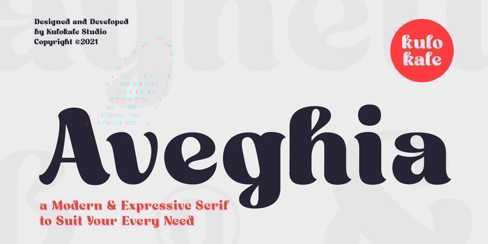 Aveghia font