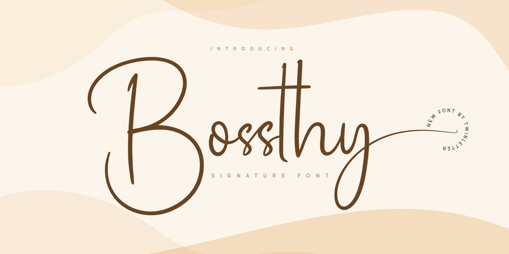 Bossthy font