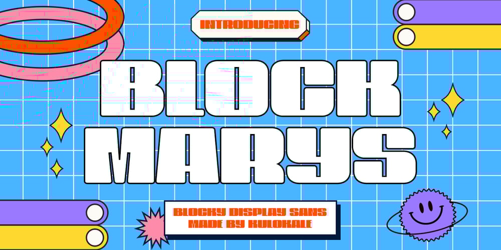Block Marys font