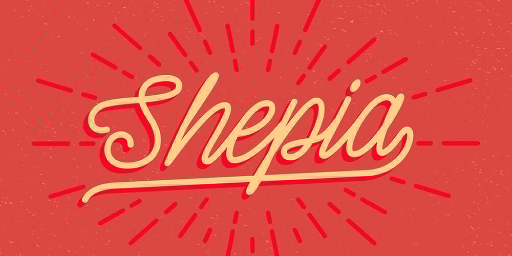 Shepia Script font