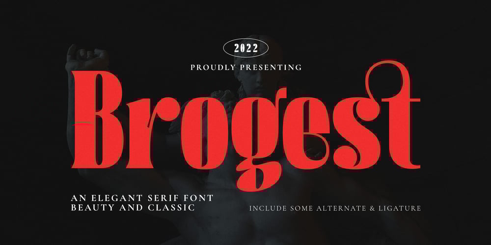Brogest font