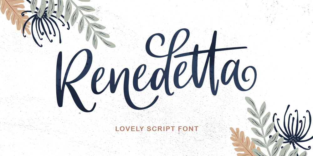Renedetta font