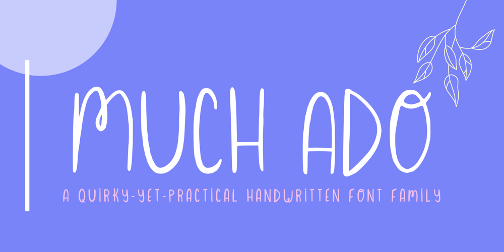Much Ado font