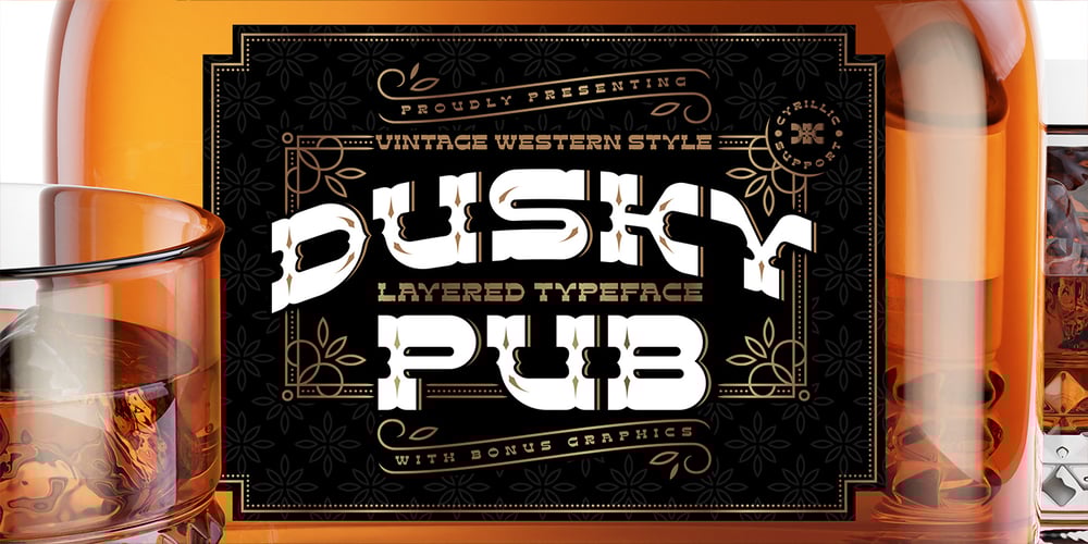 Dusky Pub font