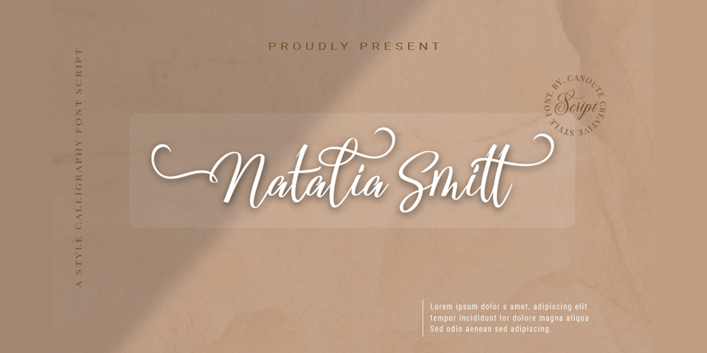 Natalia Smitt font