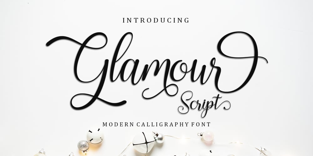 Glamour Script font