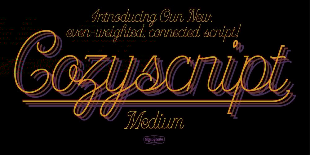 CF Cozyscript font