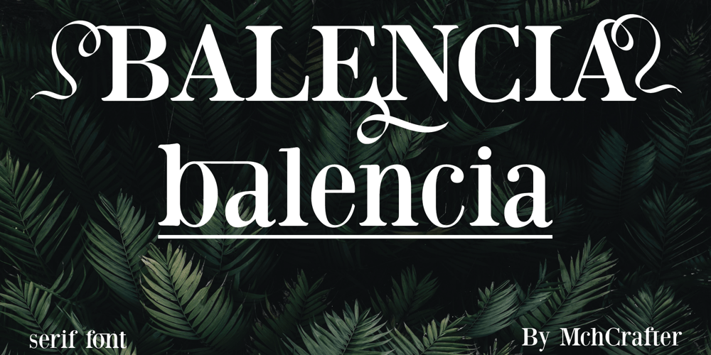 Balencia font