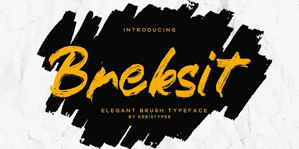 Breksit Brush font