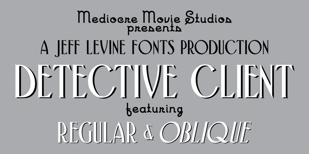 Detective Client JNL font