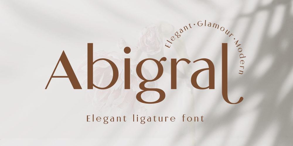 Abigral font
