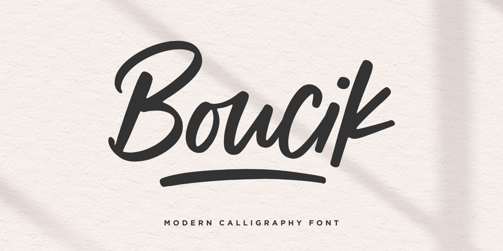 Boucik font