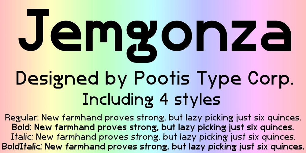 Jemgonza font