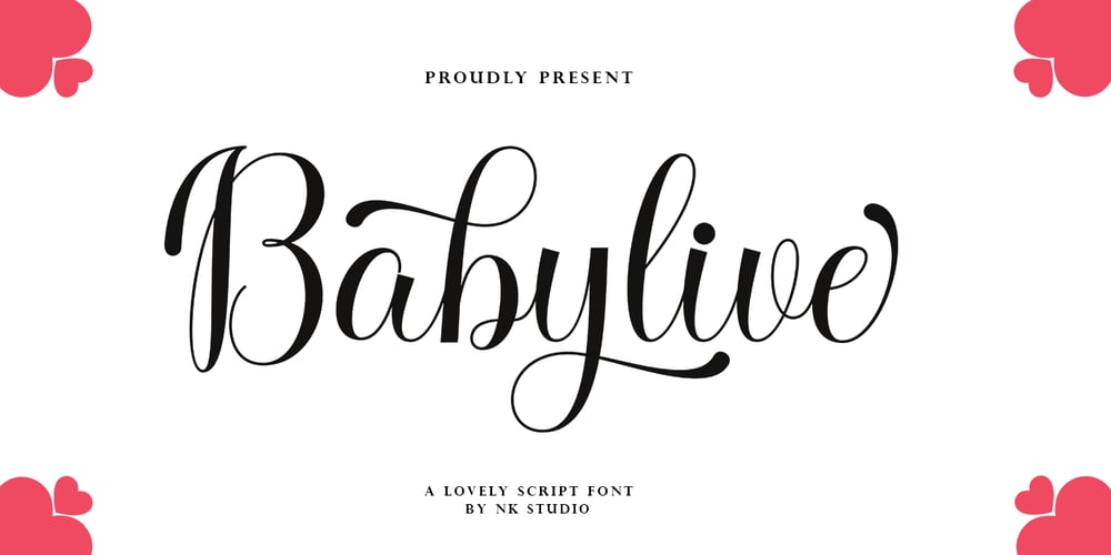Baby live font