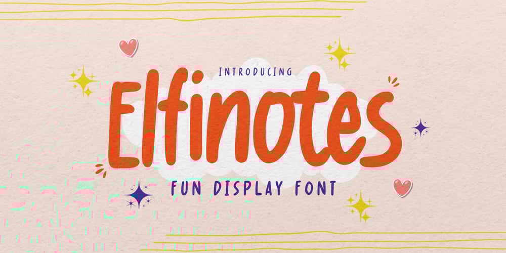 Elfinotes font