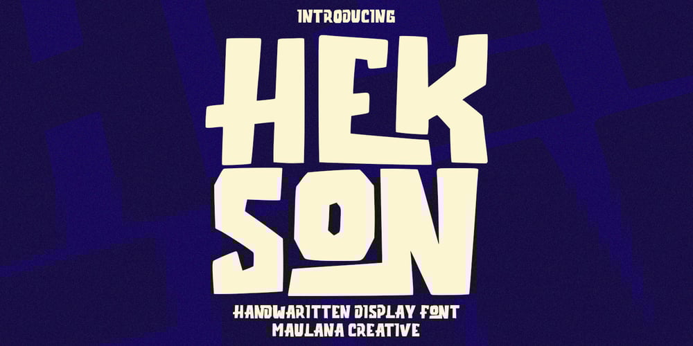 Hekson font