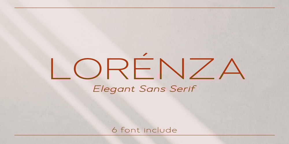 Lorenza font