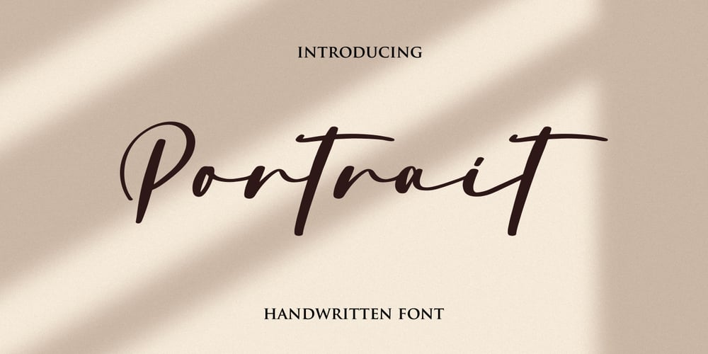 Portrait font