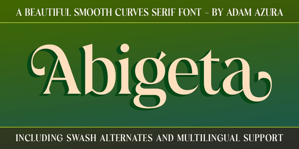 Abigeta Display font
