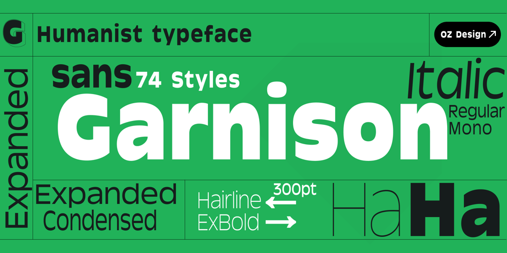 Garnison font