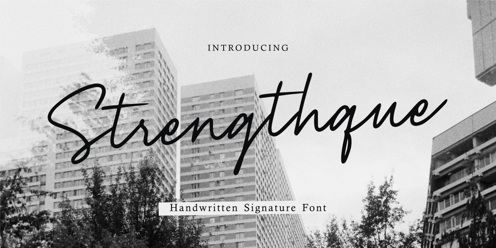 Strengthque font